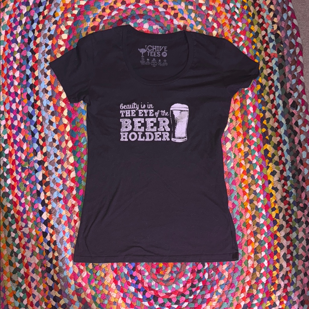 Black Graphic Tee  Short Sleeve